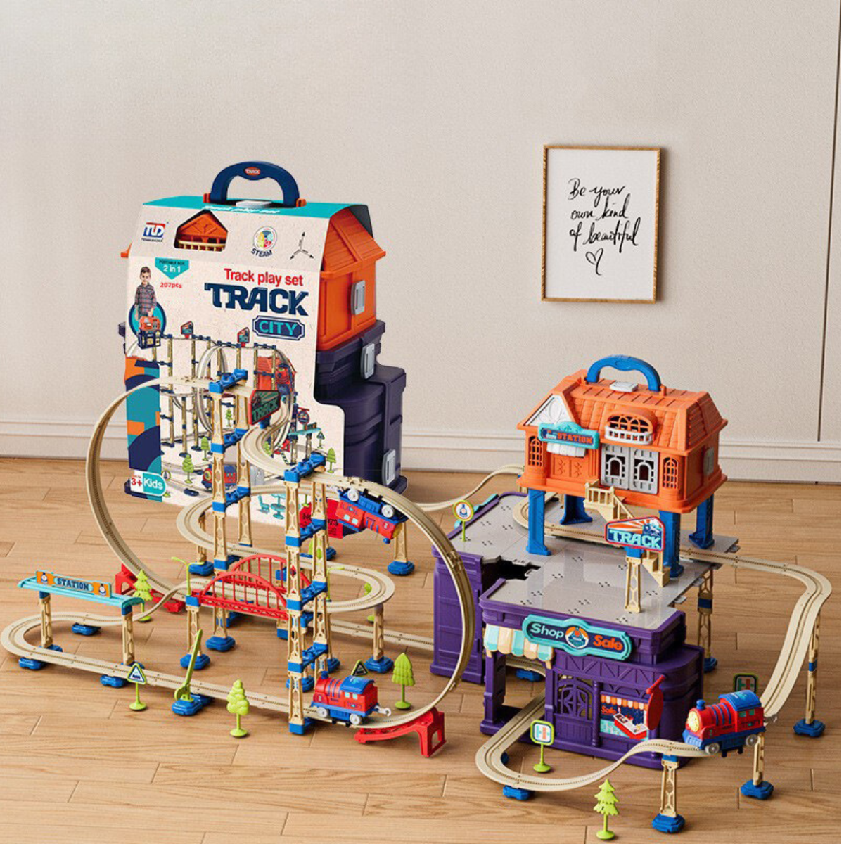 Adventure Train Track Playset – Endless Building Fun for Children