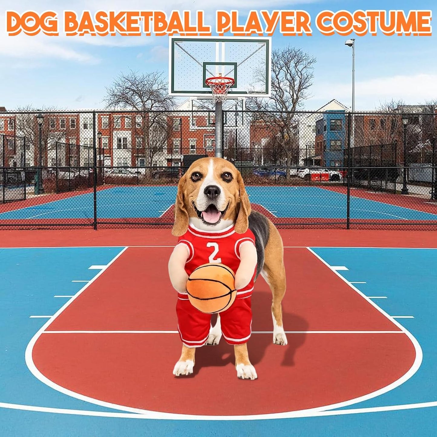 Basketball Dog Costume β For cute sporting moments