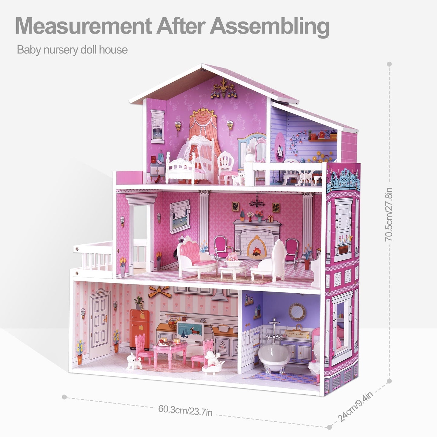 Colorful Dollhouse – For imaginative play