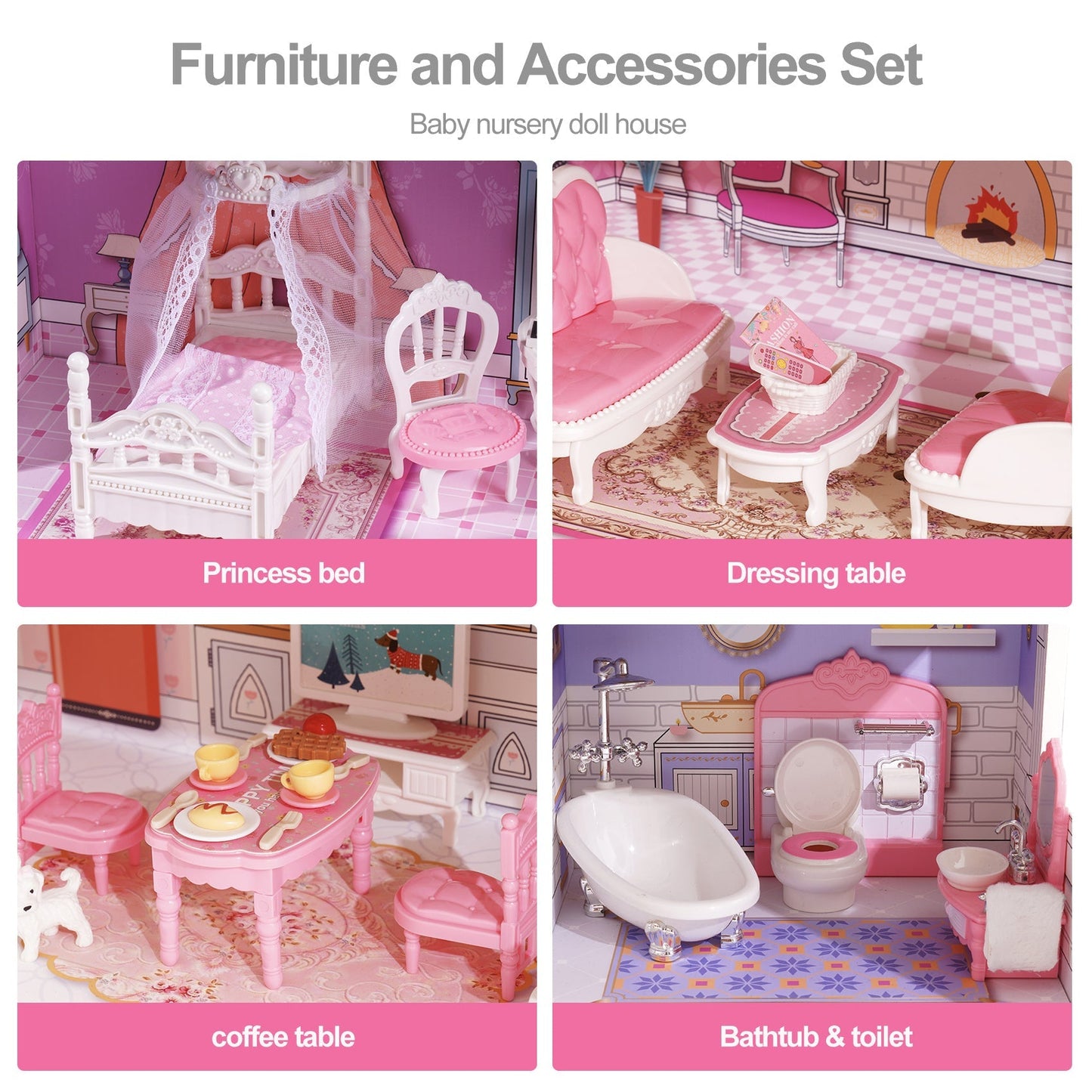 Colorful Dollhouse – For imaginative play