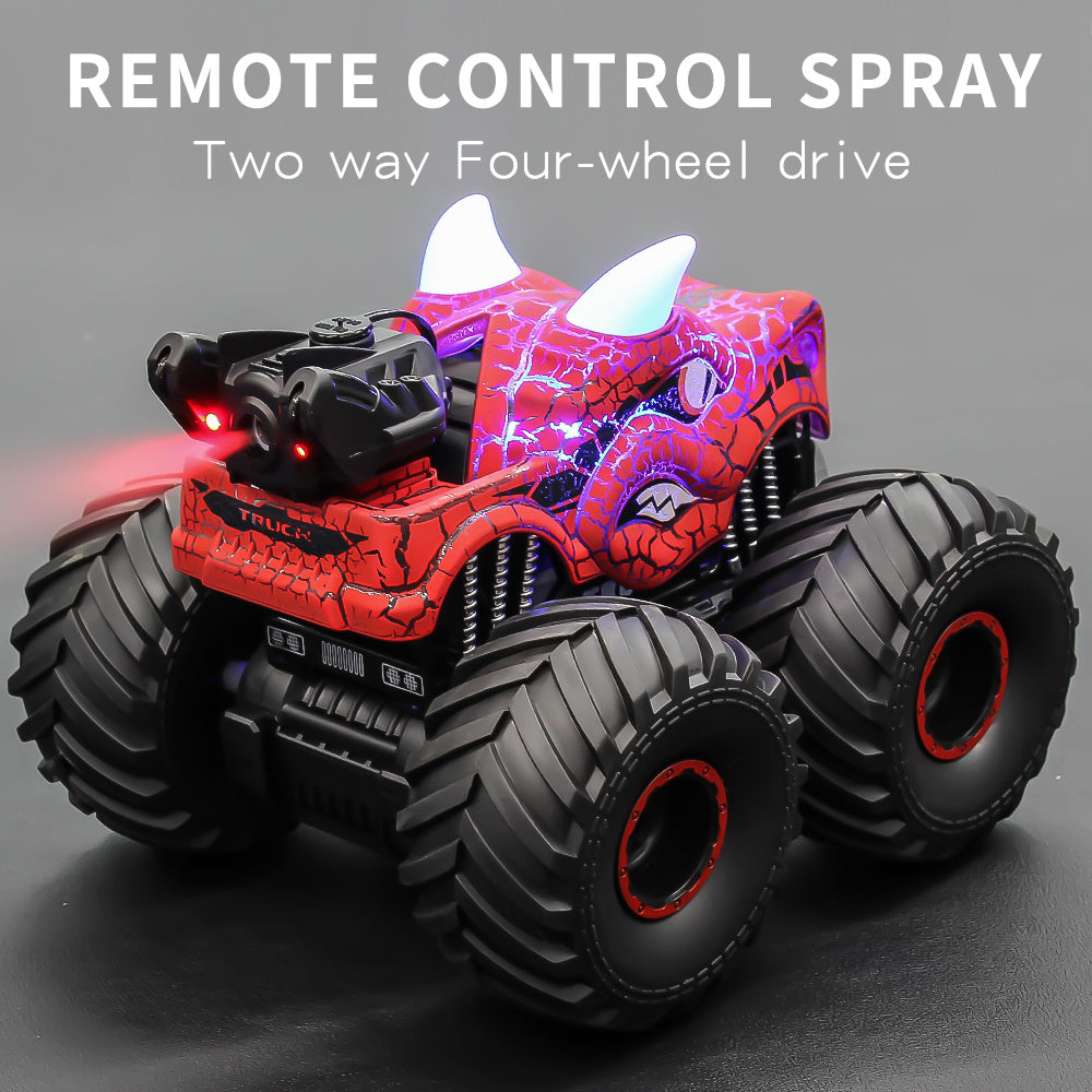 DinoBlaze Stunt Car - Spectacular RC Monster Truck with Smoke & Light