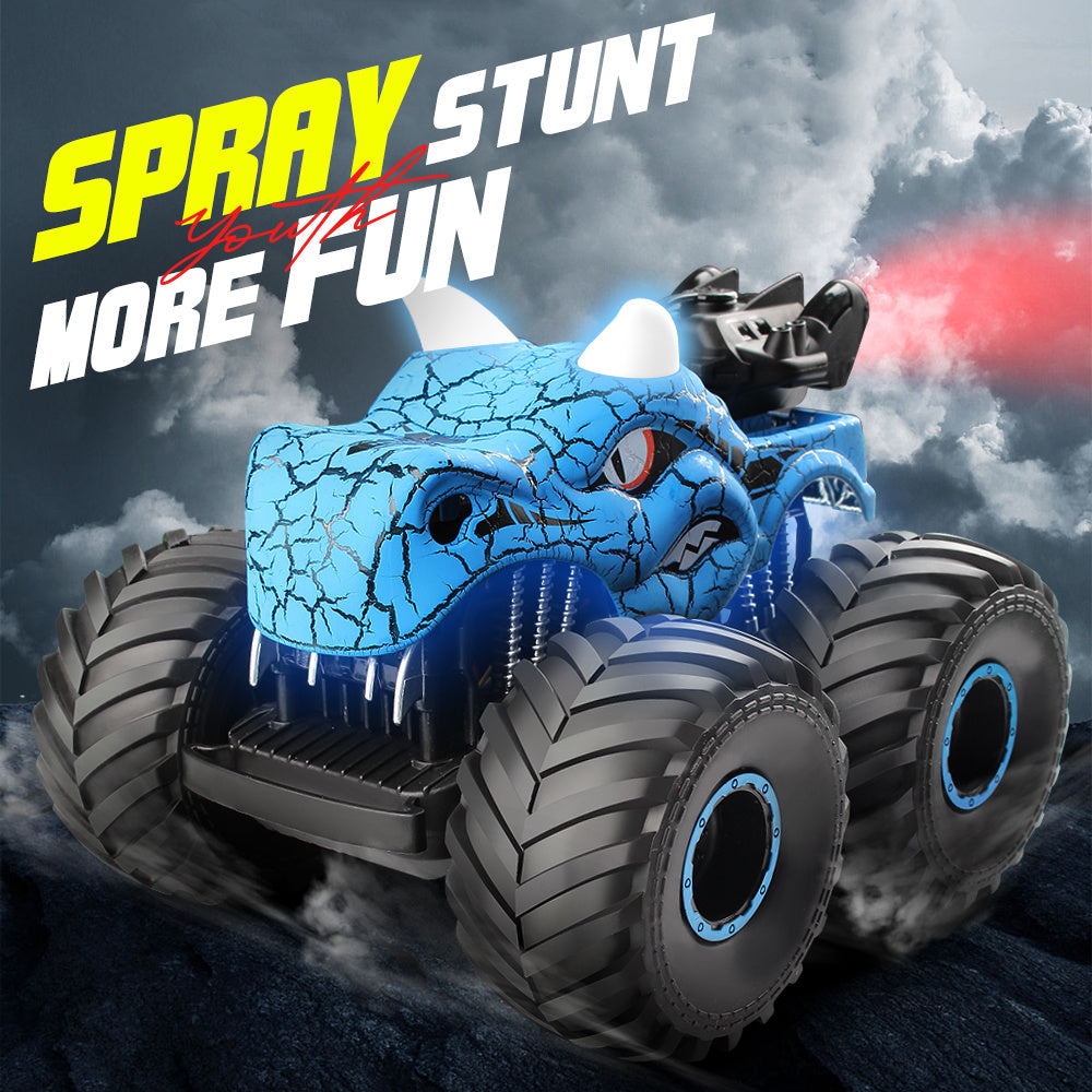 DinoBlaze Stunt Car - Spectacular RC Monster Truck with Smoke & Light