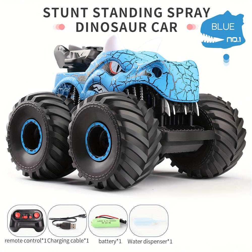 DinoBlaze Stunt Car - Spectacular RC Monster Truck with Smoke & Light