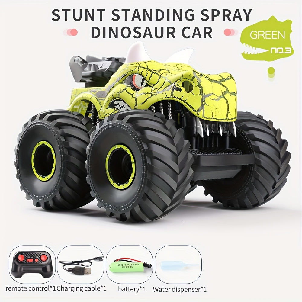 DinoBlaze Stunt Car - Spectacular RC Monster Truck with Smoke & Light