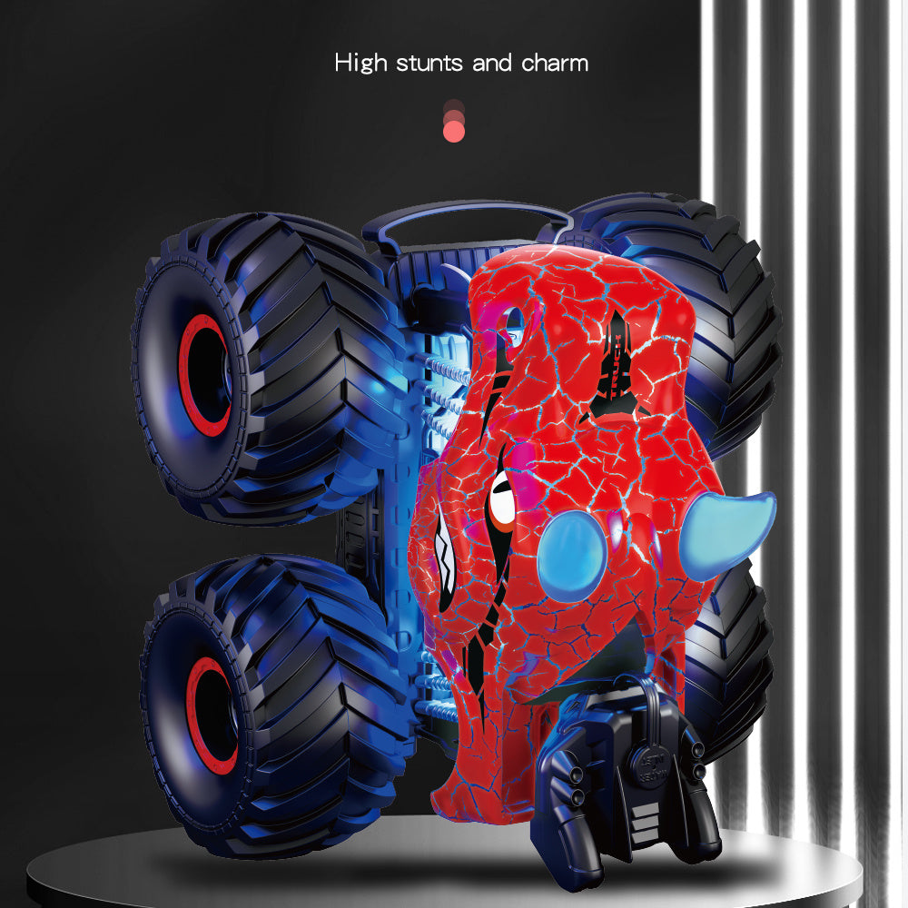 DinoBlaze Stunt Car - Spectacular RC Monster Truck with Smoke & Light
