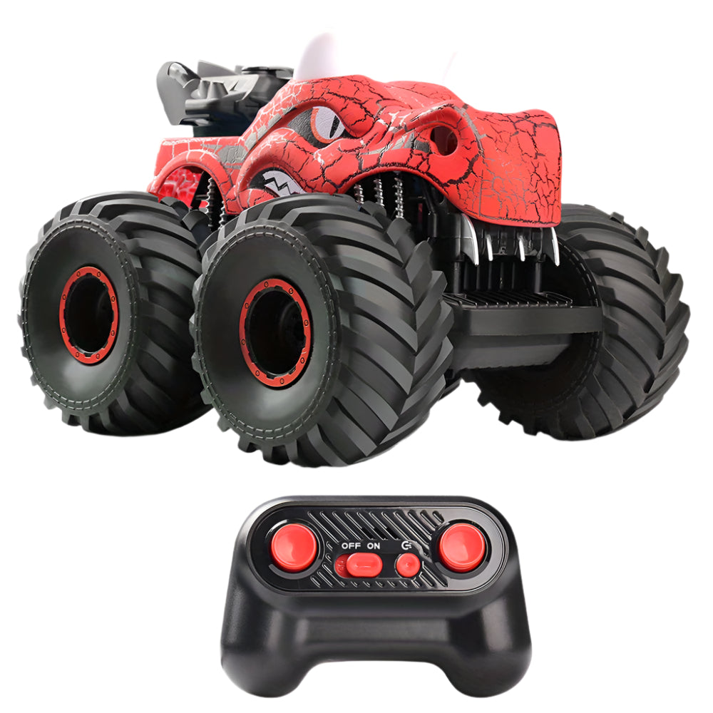 DinoBlaze Stunt Car - Spectacular RC Monster Truck with Smoke & Light