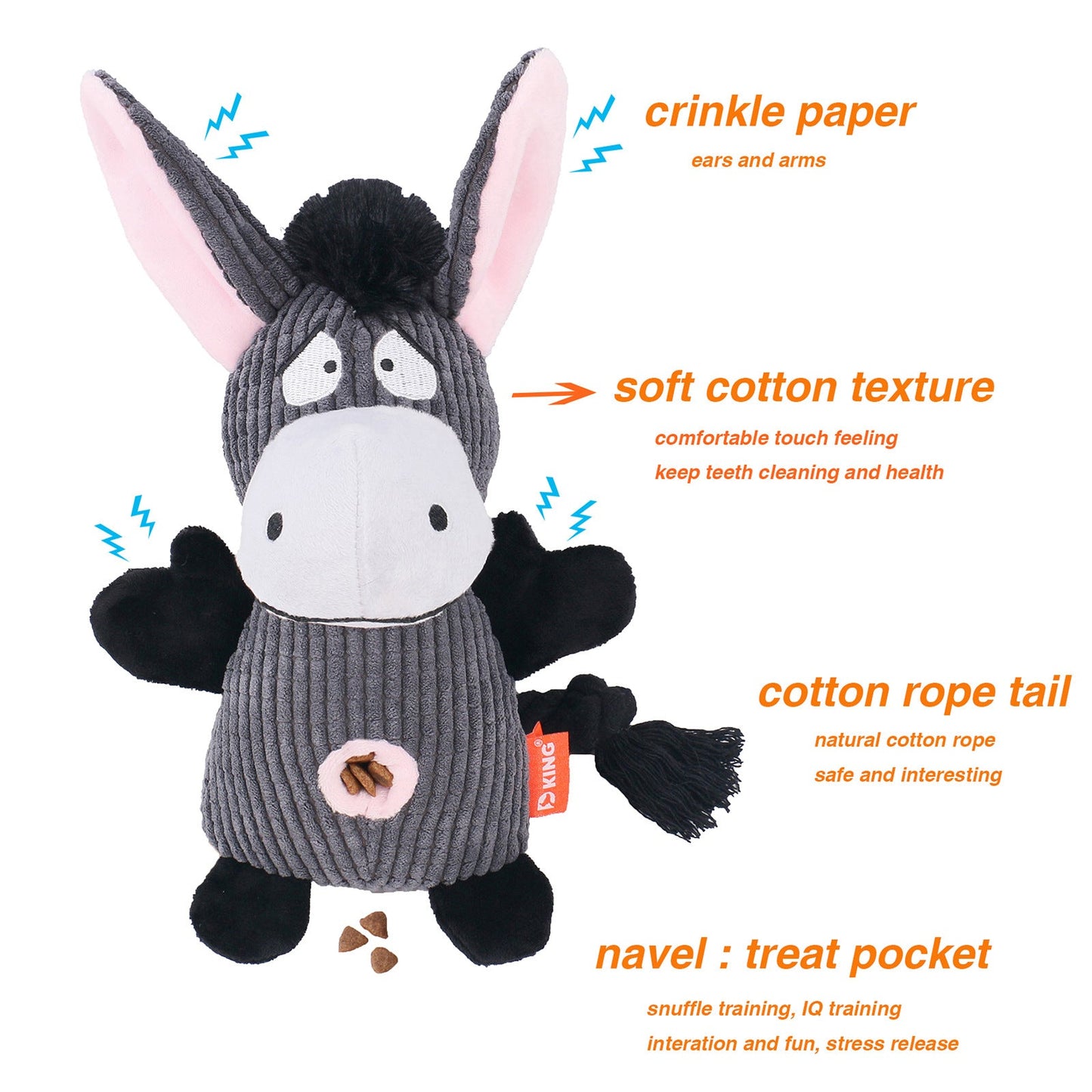 Indestructible Dog Chew Toys for Aggressive Chewers | Durable Plush Squeak Toys