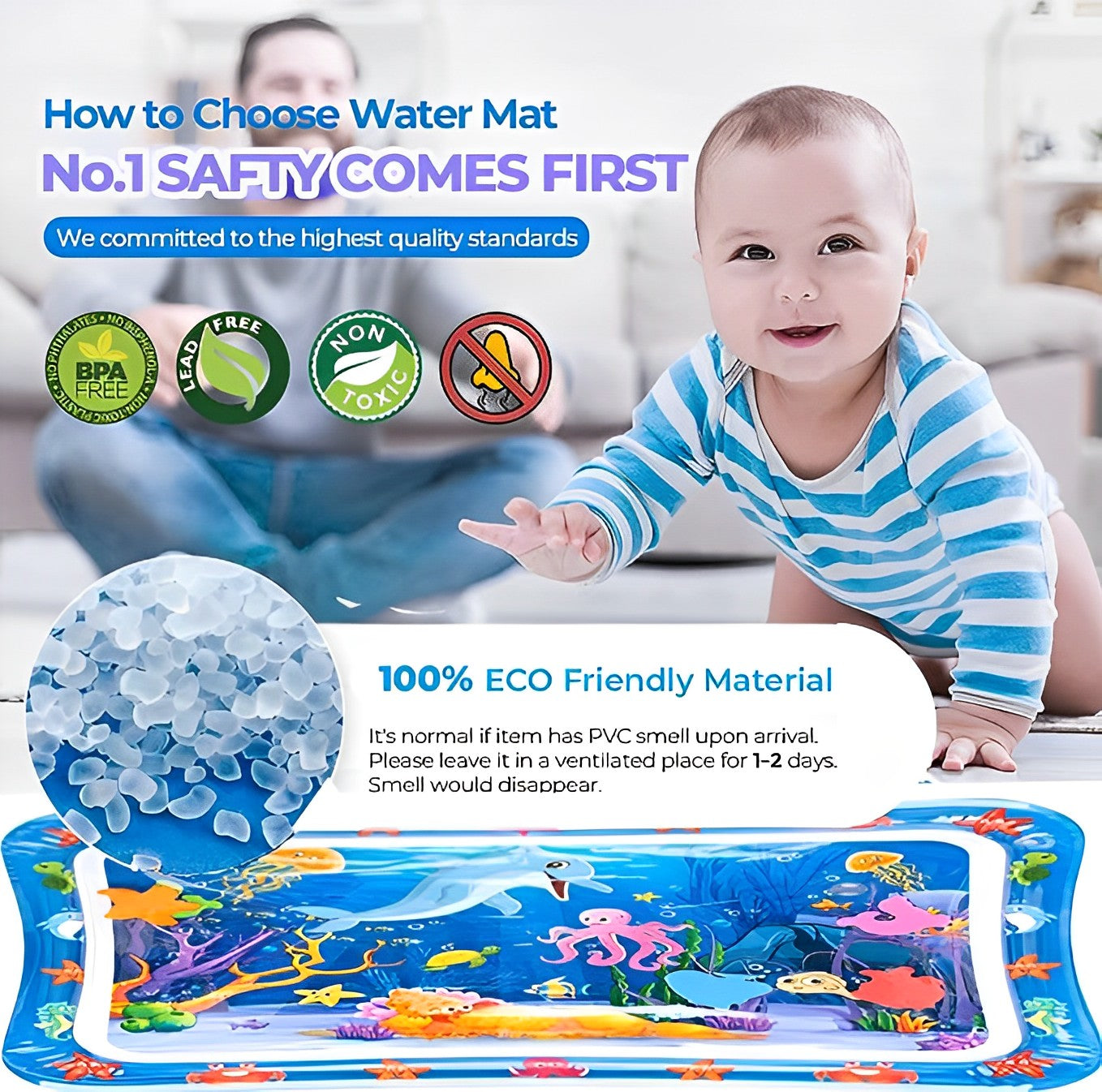 Inflatable Baby Water Mat
