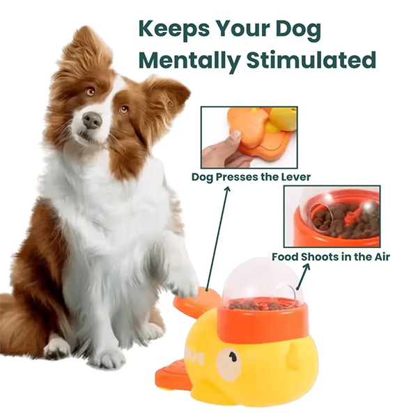 Interactive Duck-Shaped Dog Slow Feeder Puzzle Toys
