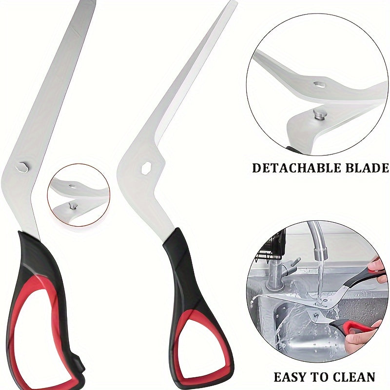 Multifunctional Stainless Steel Pizza Scissors with Comfort Grip – Easily Cut Pizza and More