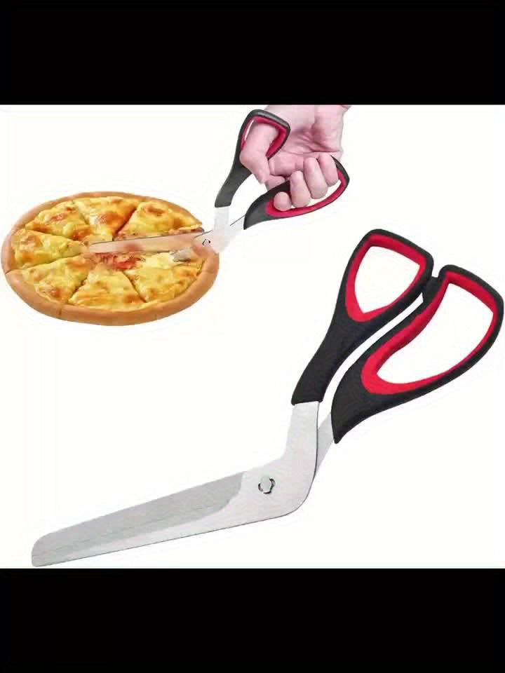 Multifunctional Stainless Steel Pizza Scissors with Comfort Grip – Easily Cut Pizza and More
