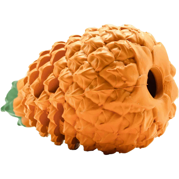Pineapple Treat Dispensing Dog Toy for Aggressive Chewer