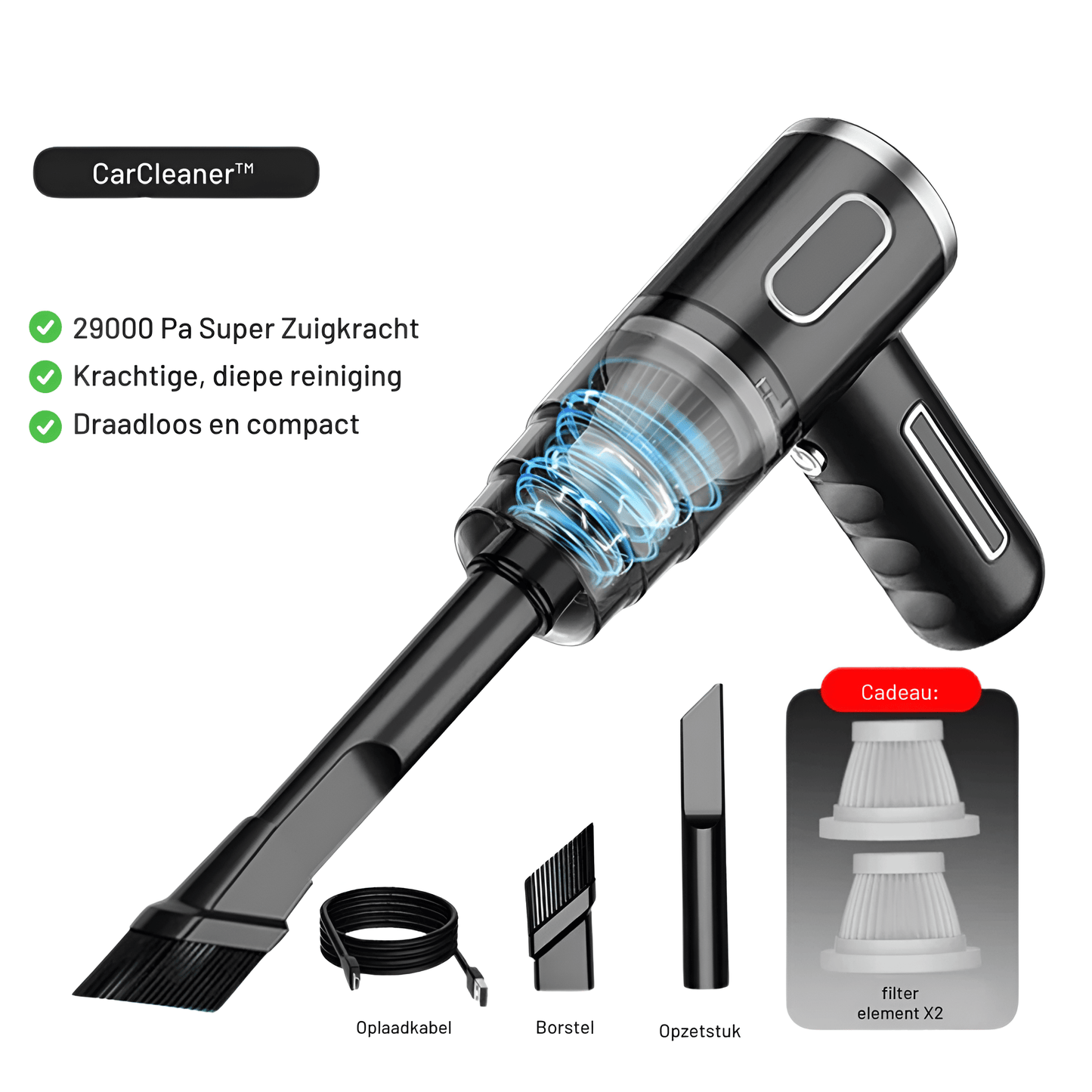 PowerCleaner - Cordless Car Vacuum Cleaner