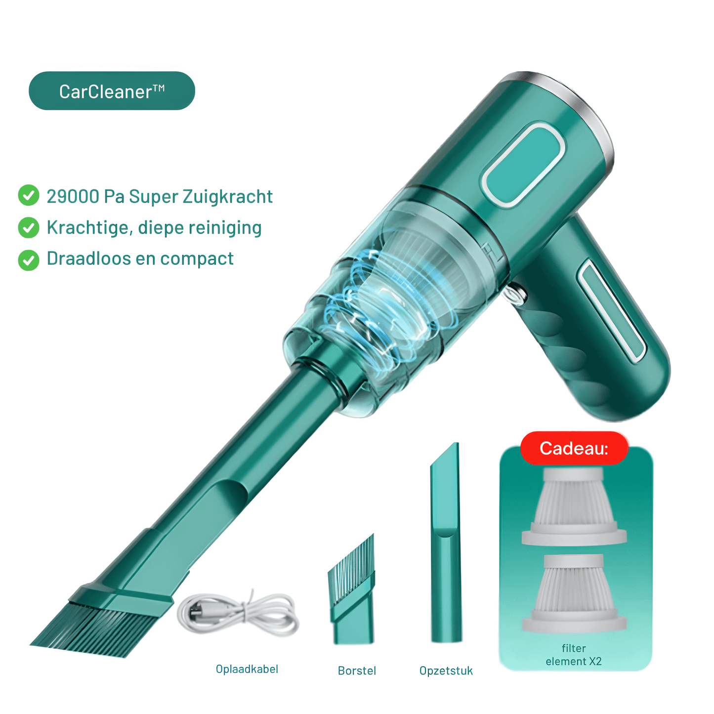 PowerCleaner - Cordless Car Vacuum Cleaner