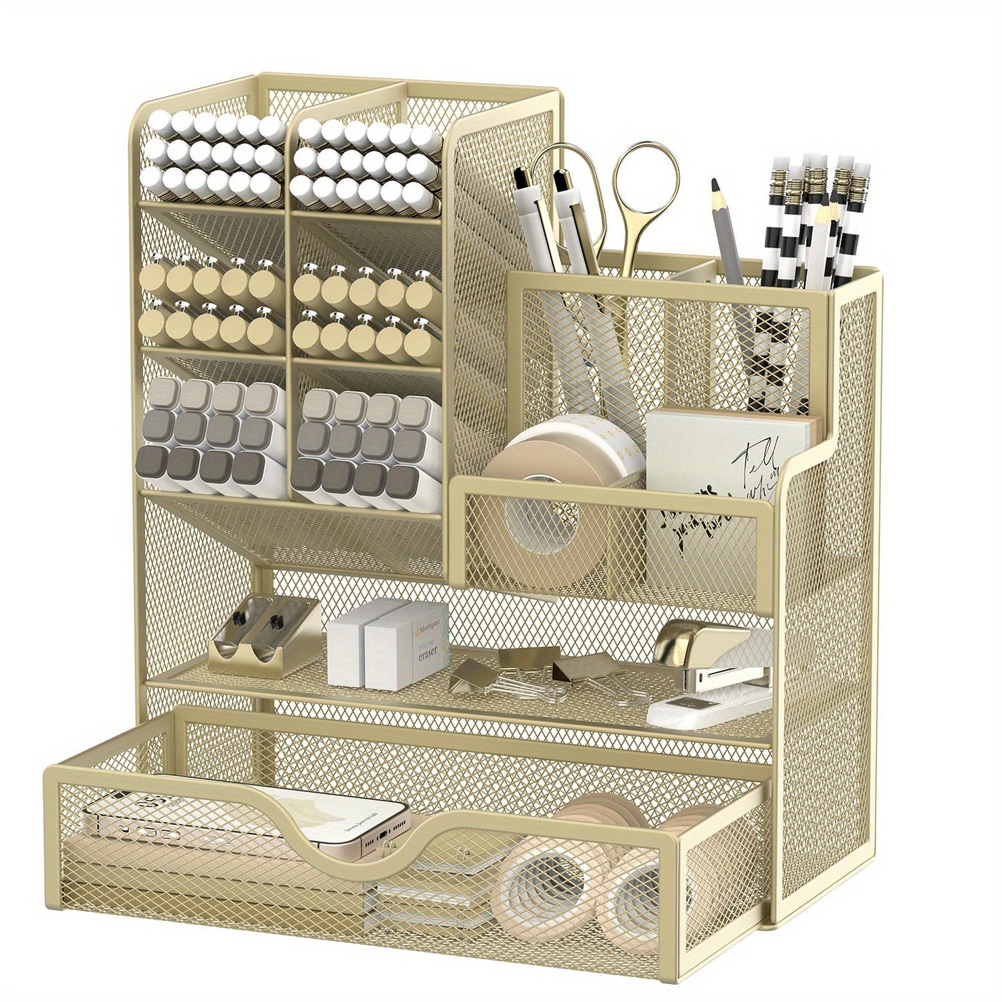 Smart Organization Desk Rack - Multifunctional Storage Space for Your Office Supplies