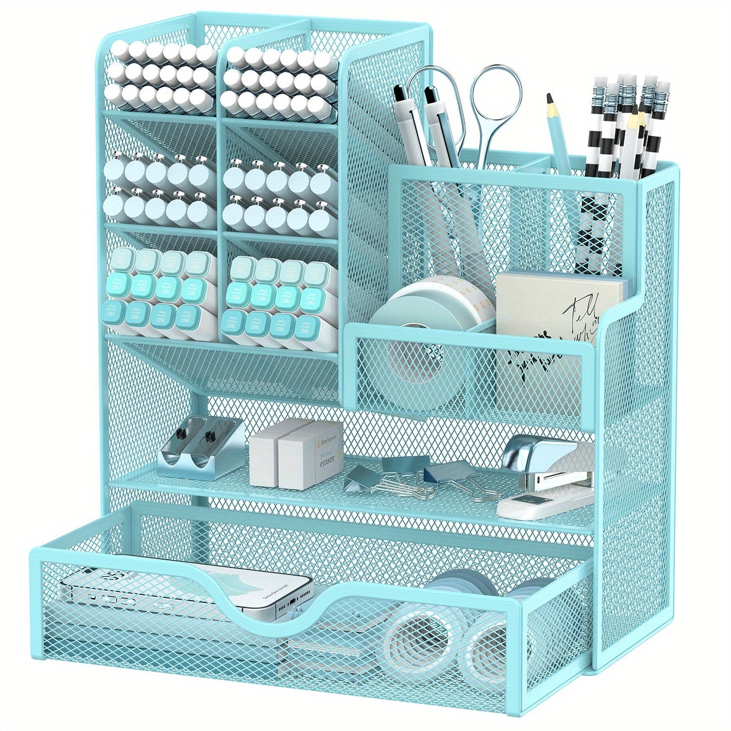 Smart Organization Desk Rack - Multifunctional Storage Space for Your Office Supplies