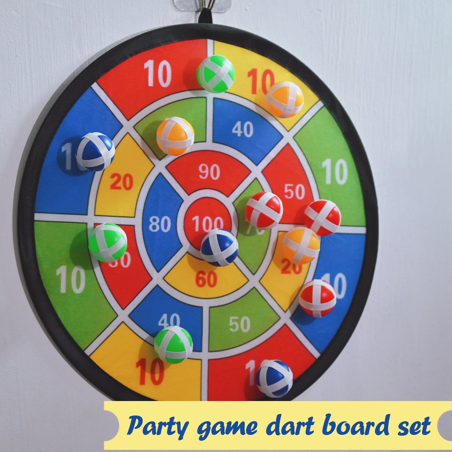 Sticky Dart Ball Set - Interactive Family Dart Board Game for Indoors and Outdoors