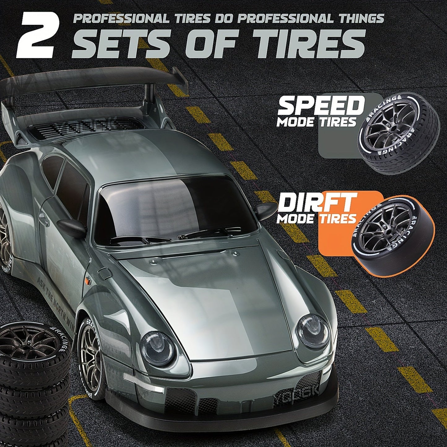 Ultimate Drift Racer 1:24 - RC Car with Lighted Wheels