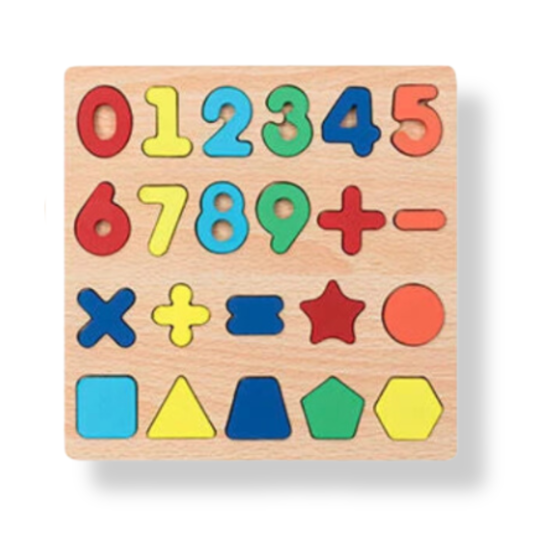 Wooden Puzzles - Alphabet and Numbers