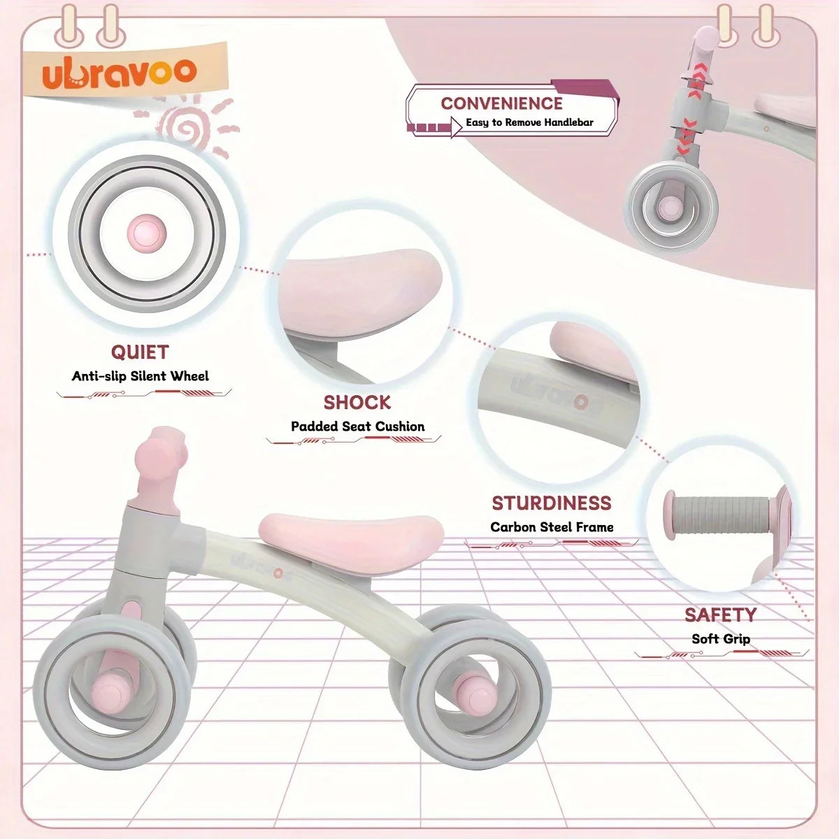 Adorable Balance Bike for Babies - For Fun and Development
