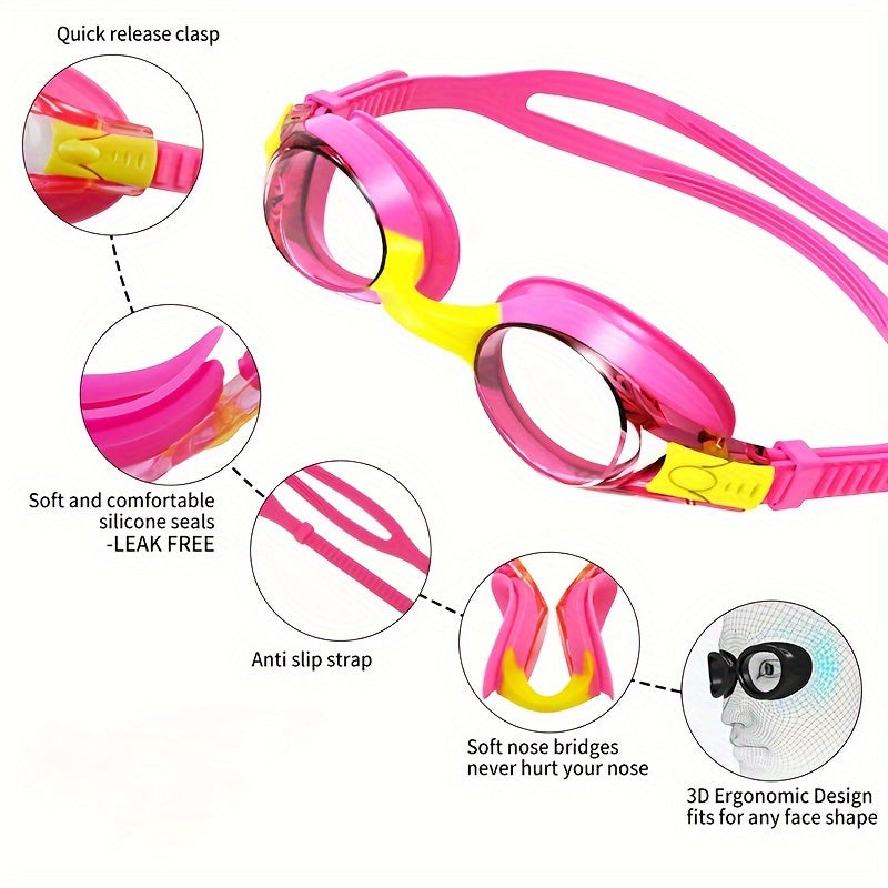 AquaKids Swimming Goggles - Comfortable & Leak-Proof Swimming Goggles for Children