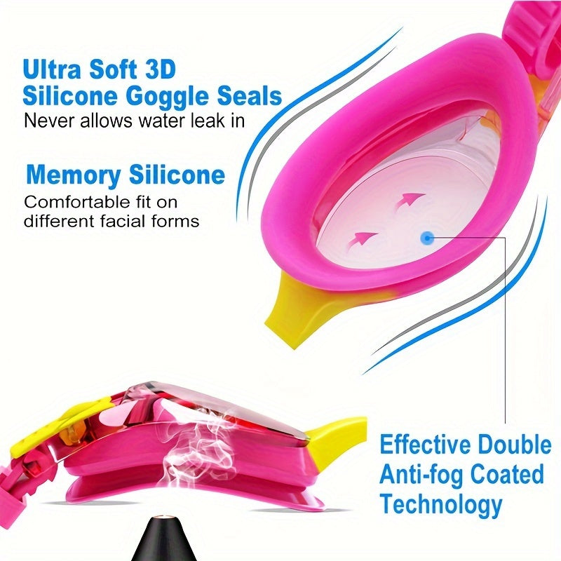 AquaKids Swimming Goggles - Comfortable & Leak-Proof Swimming Goggles for Children
