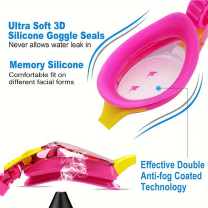 AquaKids Swimming Goggles - Comfortable & Leak-Proof Swimming Goggles for Children