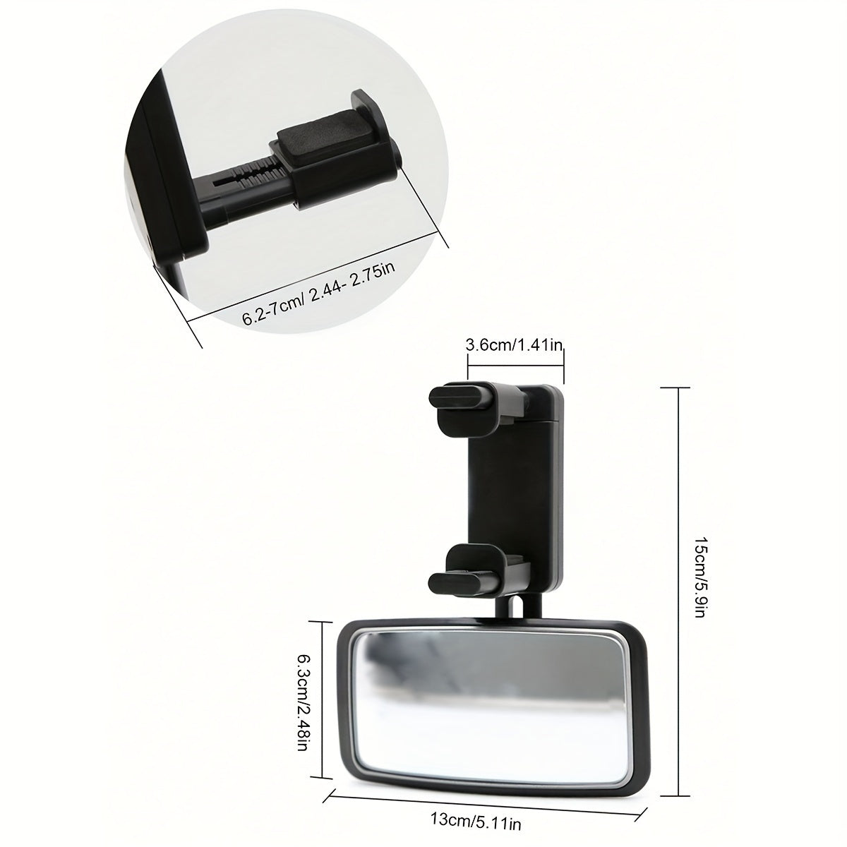 Car Safety Rear View Mirror - Observation Mirror for Child Seats and Rear View