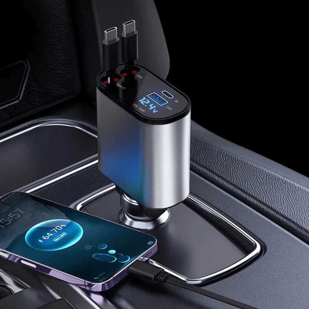 ChargeDock 4-in-1 Car Charging Station - Optimal Charging, Compact Design