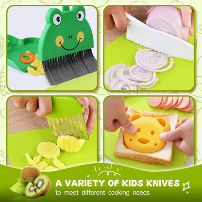 Cheerful Children's Kitchen Set - Creative Cooking for Young Chefs