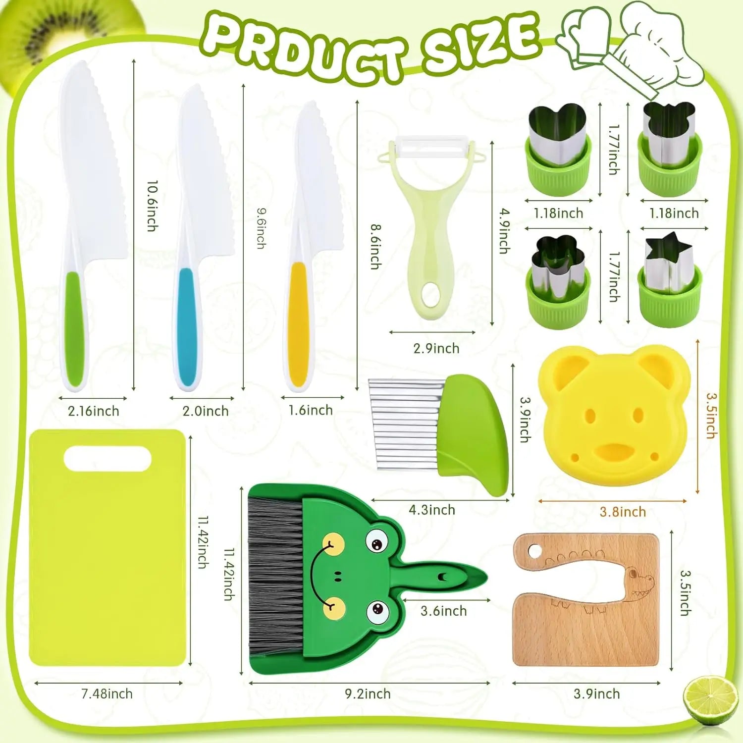 Cheerful Children's Kitchen Set - Creative Cooking for Young Chefs
