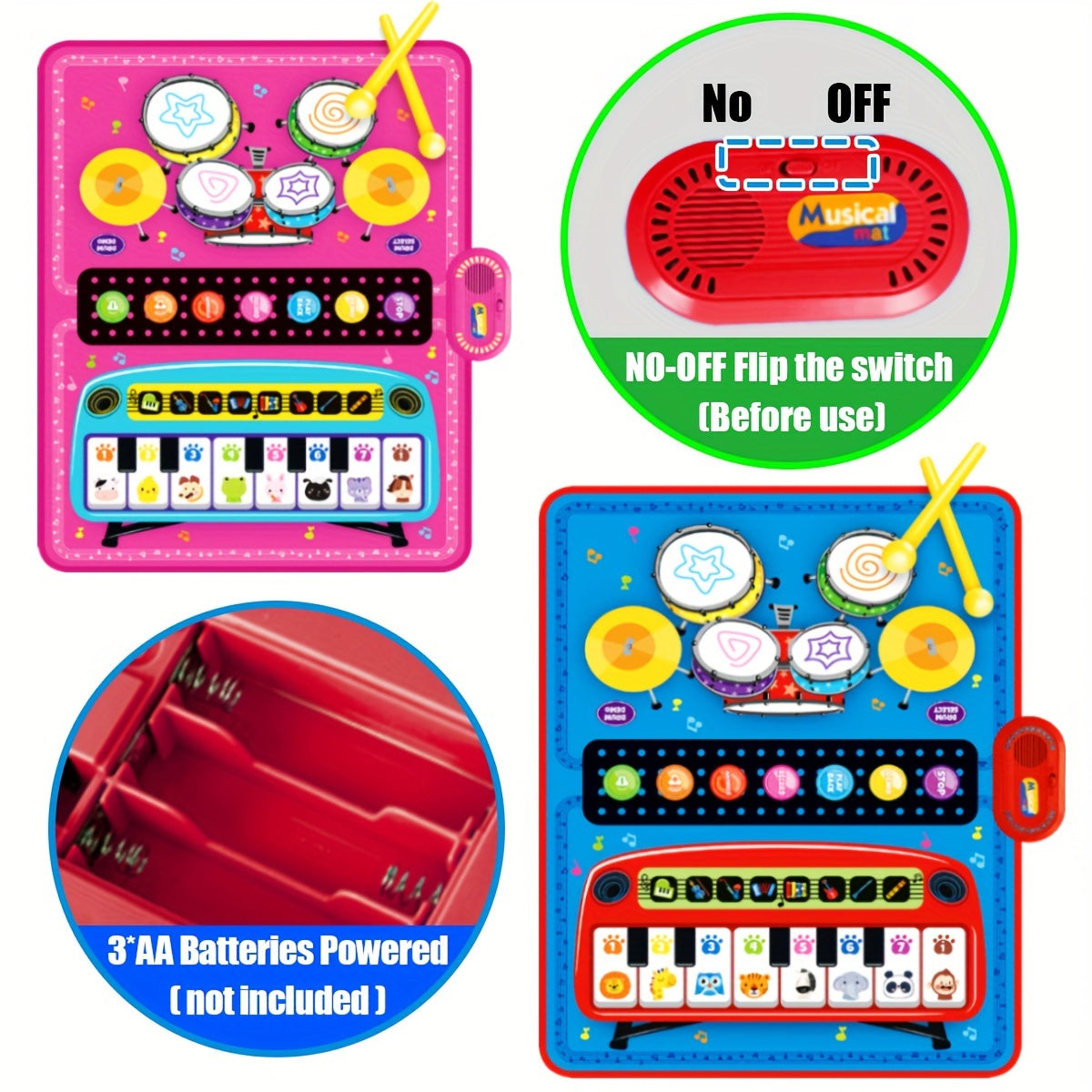 Colorful Music Play Mat - For Creative Music Experience