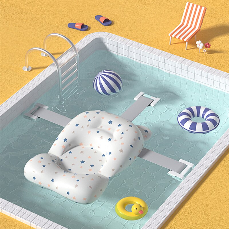 Compact baby bath pillow