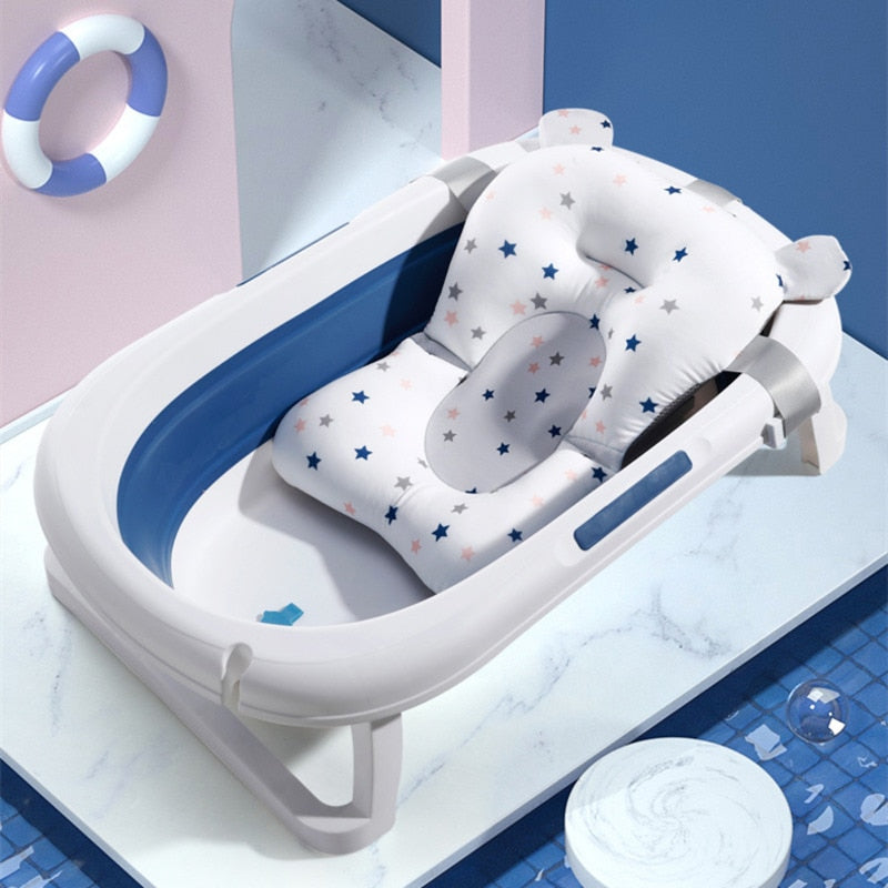 Compact baby bath pillow