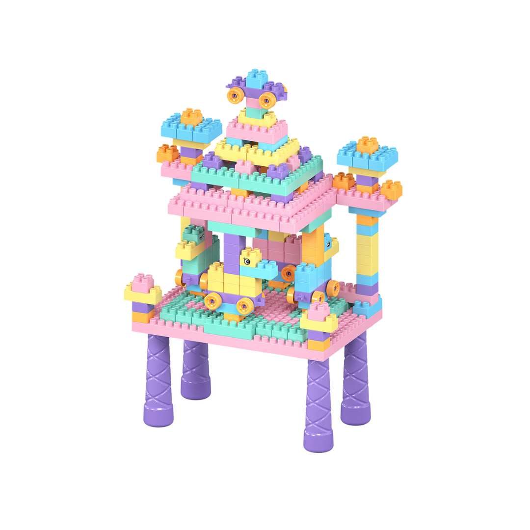 Creative Building Table Set – 500-piece Building Blocks Playing Table