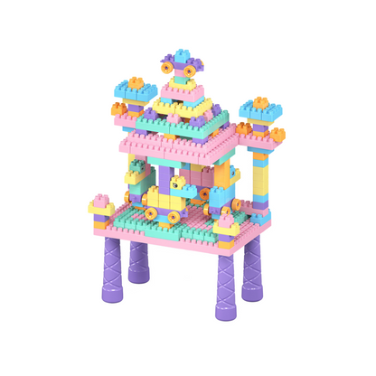 Creative Building Table Set – 500-piece Building Blocks Playing Table