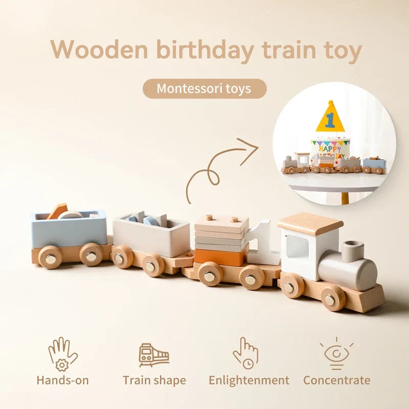 Creative Wooden Train – For educational fun