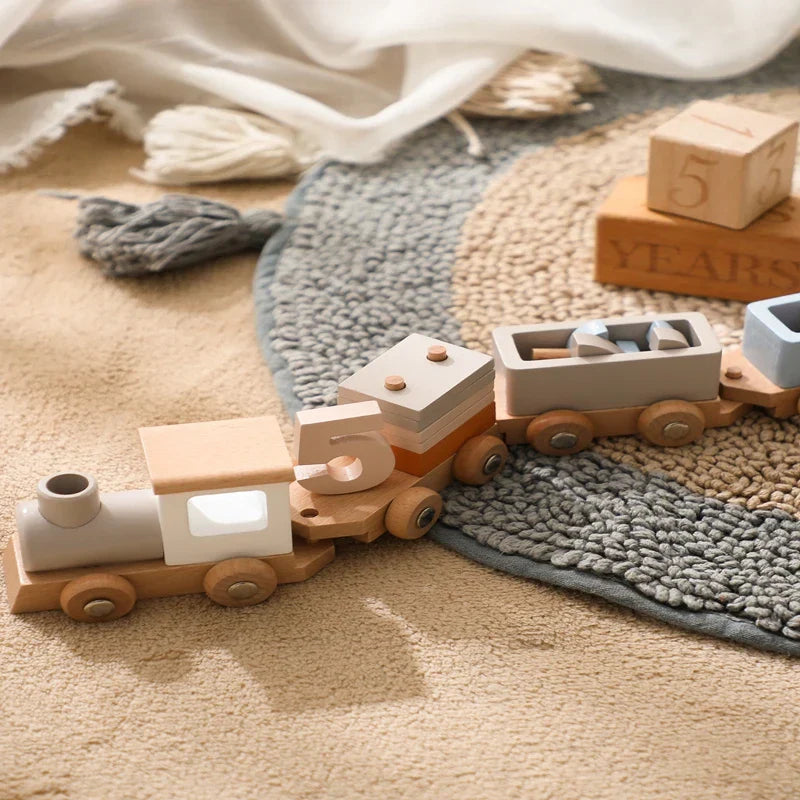 Creative Wooden Train – For educational fun