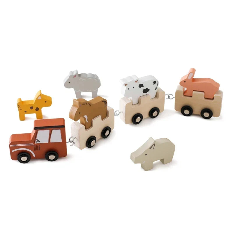 Creative Wooden Train – For educational fun
