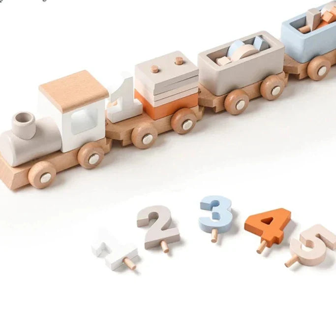 Creative Wooden Train – For educational fun