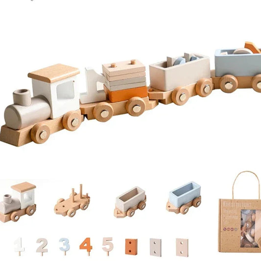 Creative Wooden Train – For educational fun