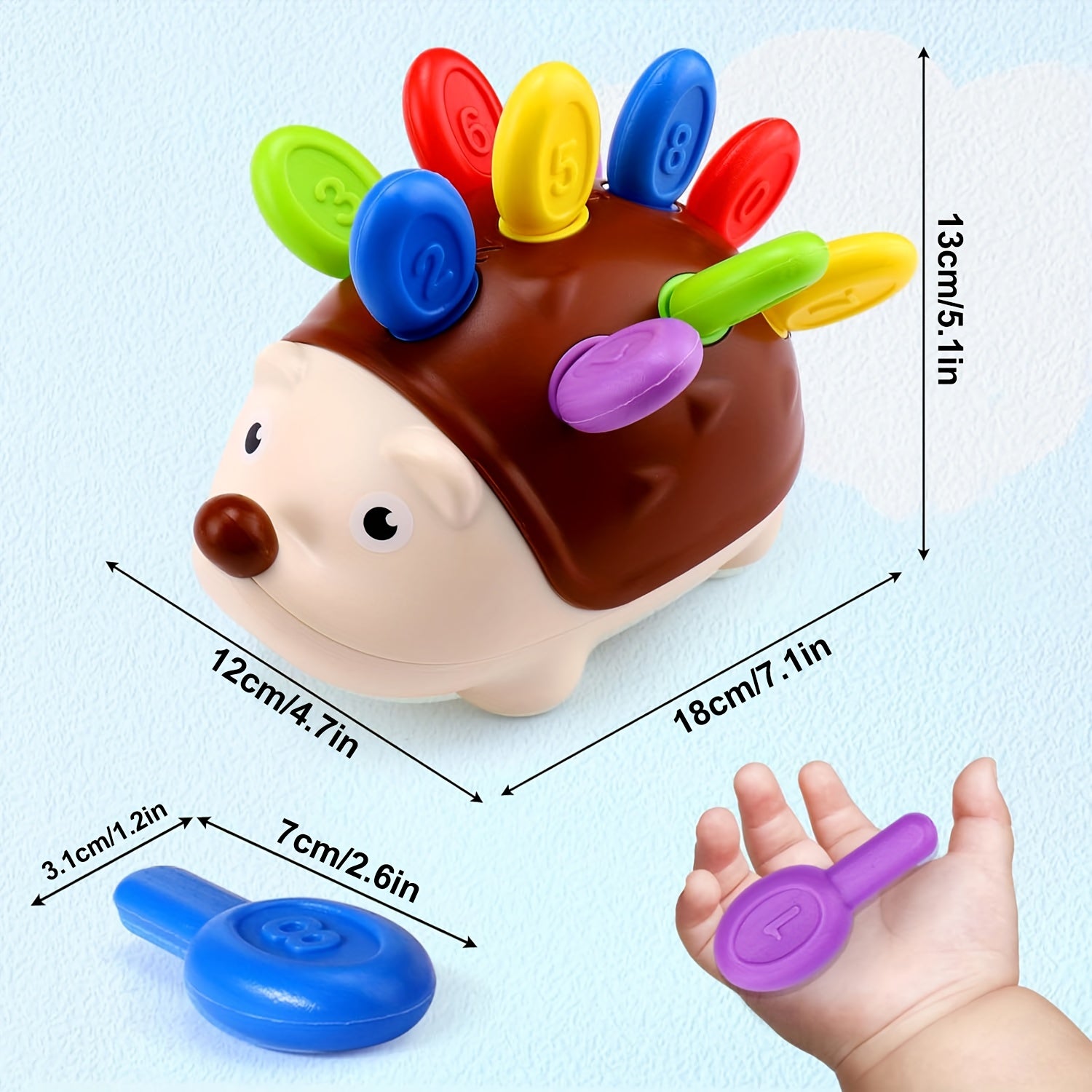 Cute Hedgehog Educational Toy - Learn and Play