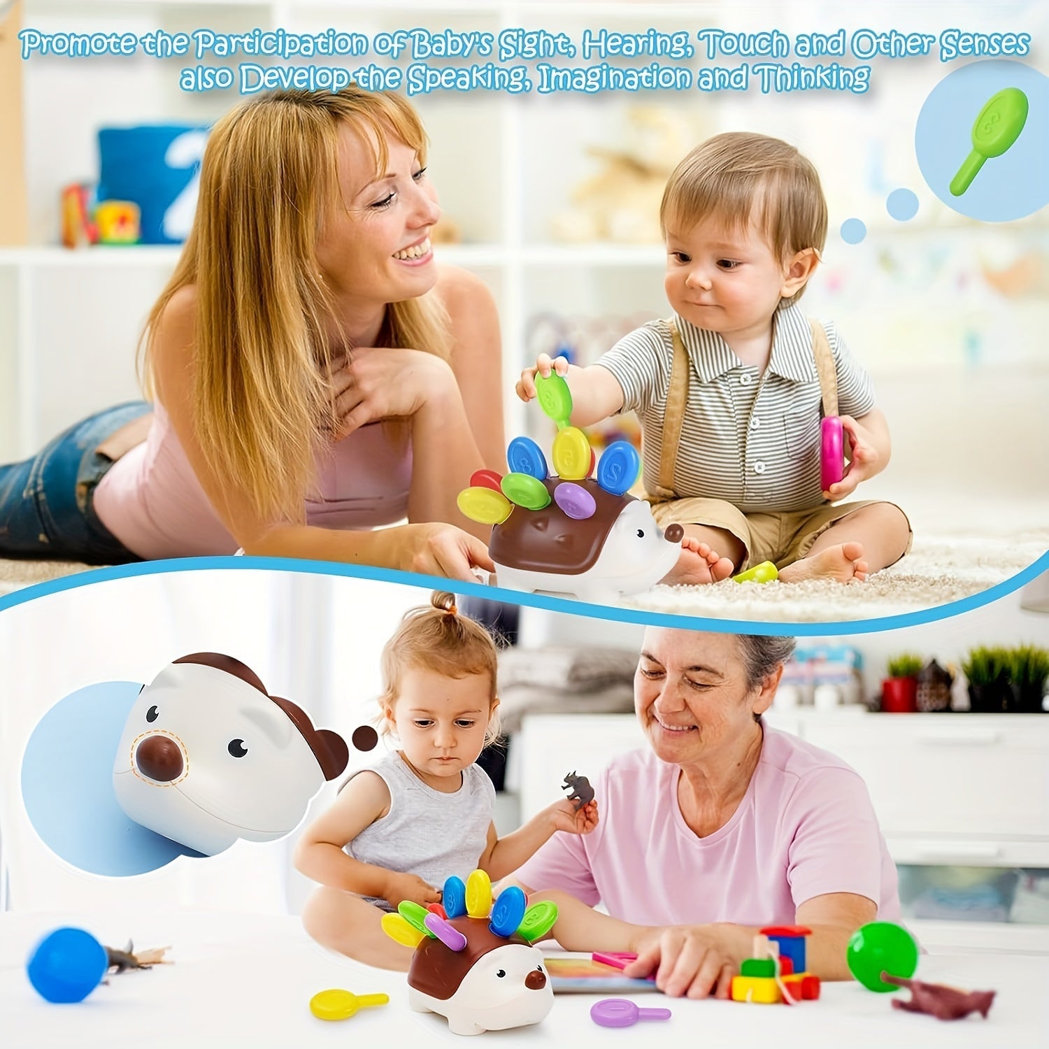 Cute Hedgehog Educational Toy - Learn and Play