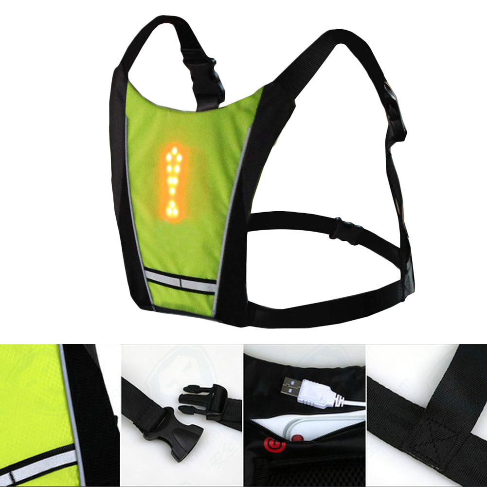 CycleBright Vest - Safe and Visible Cycling with Turn Signals