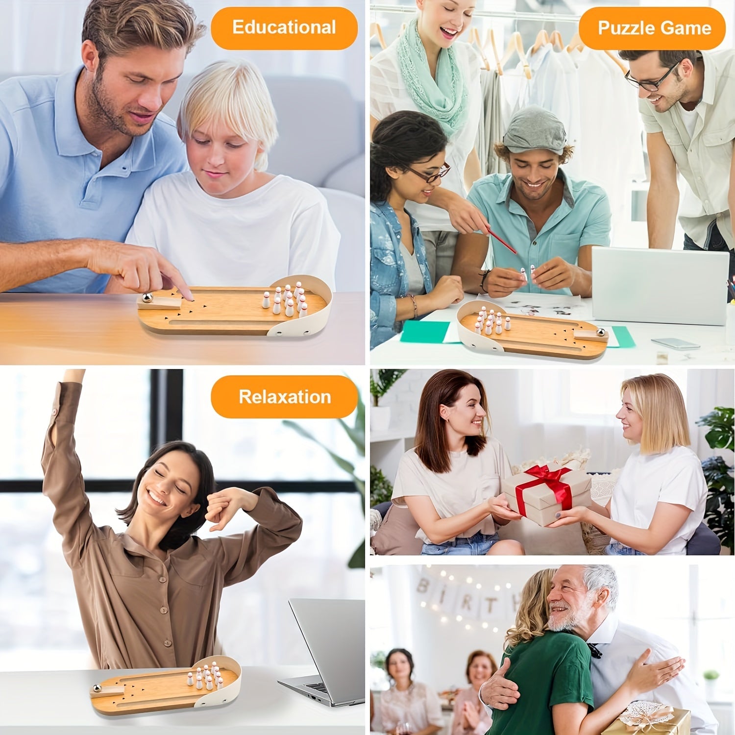 Desk Bowling Game - Fun for home and office