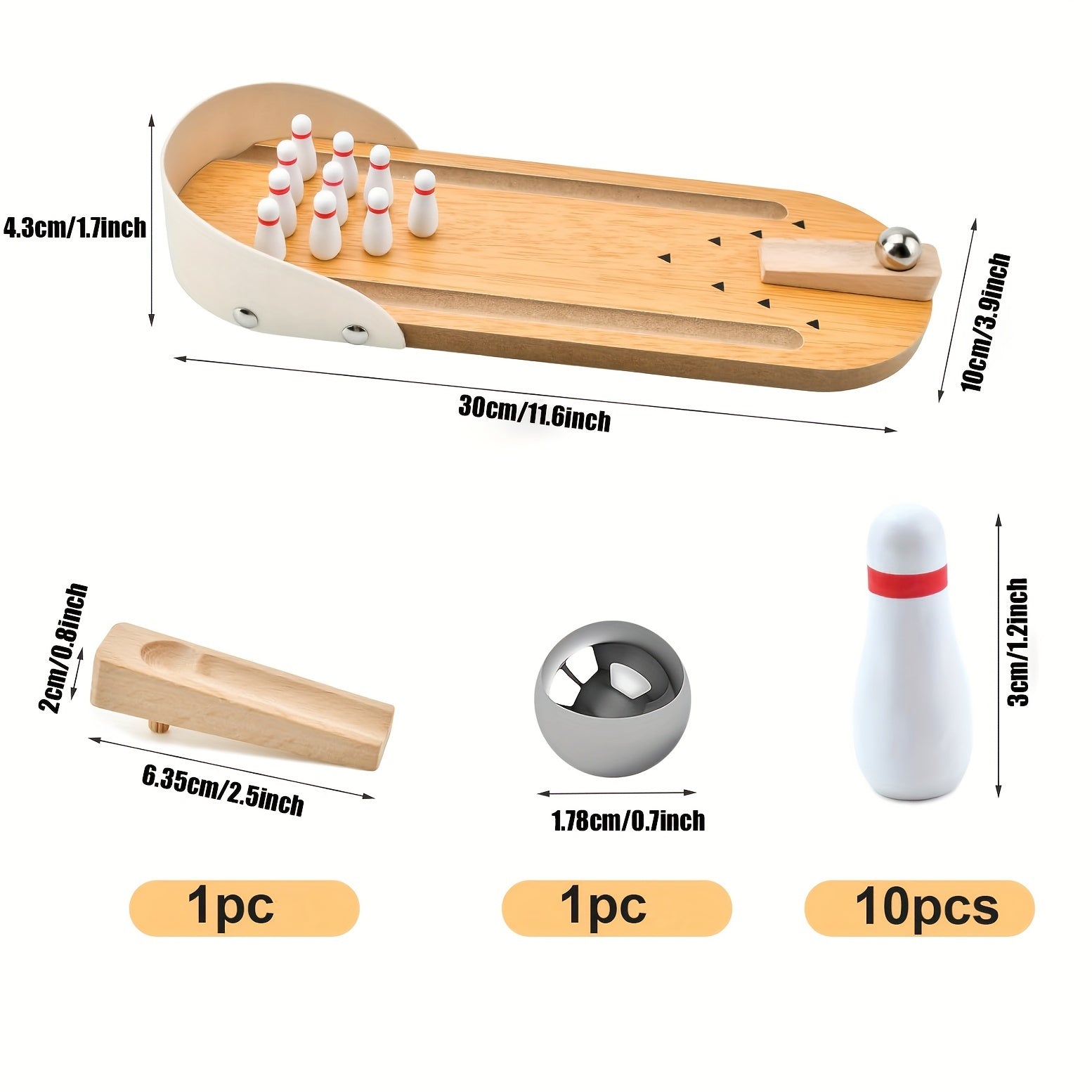 Desk Bowling Game - Fun for home and office