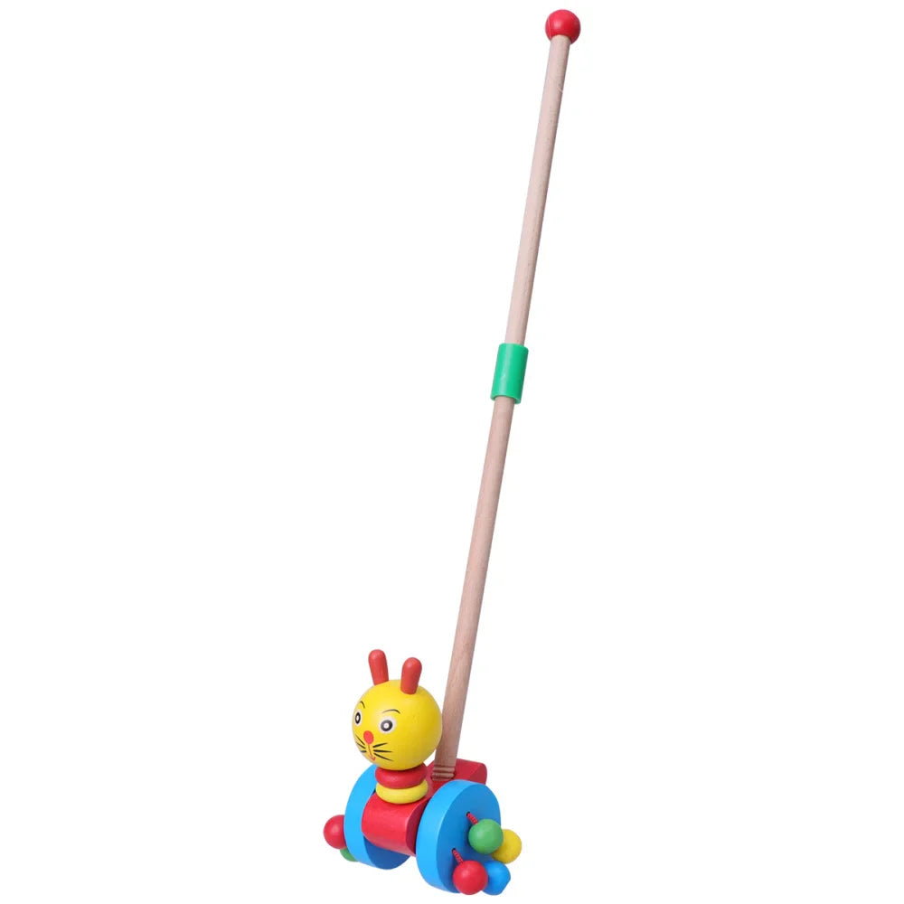 Dino Pusher Toy Car for Babies - Educational Wooden Toy for Little Ones