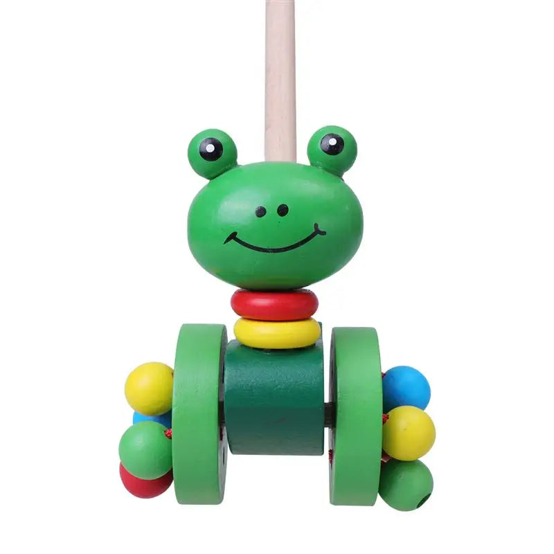 Dino Pusher Toy Car for Babies - Educational Wooden Toy for Little Ones