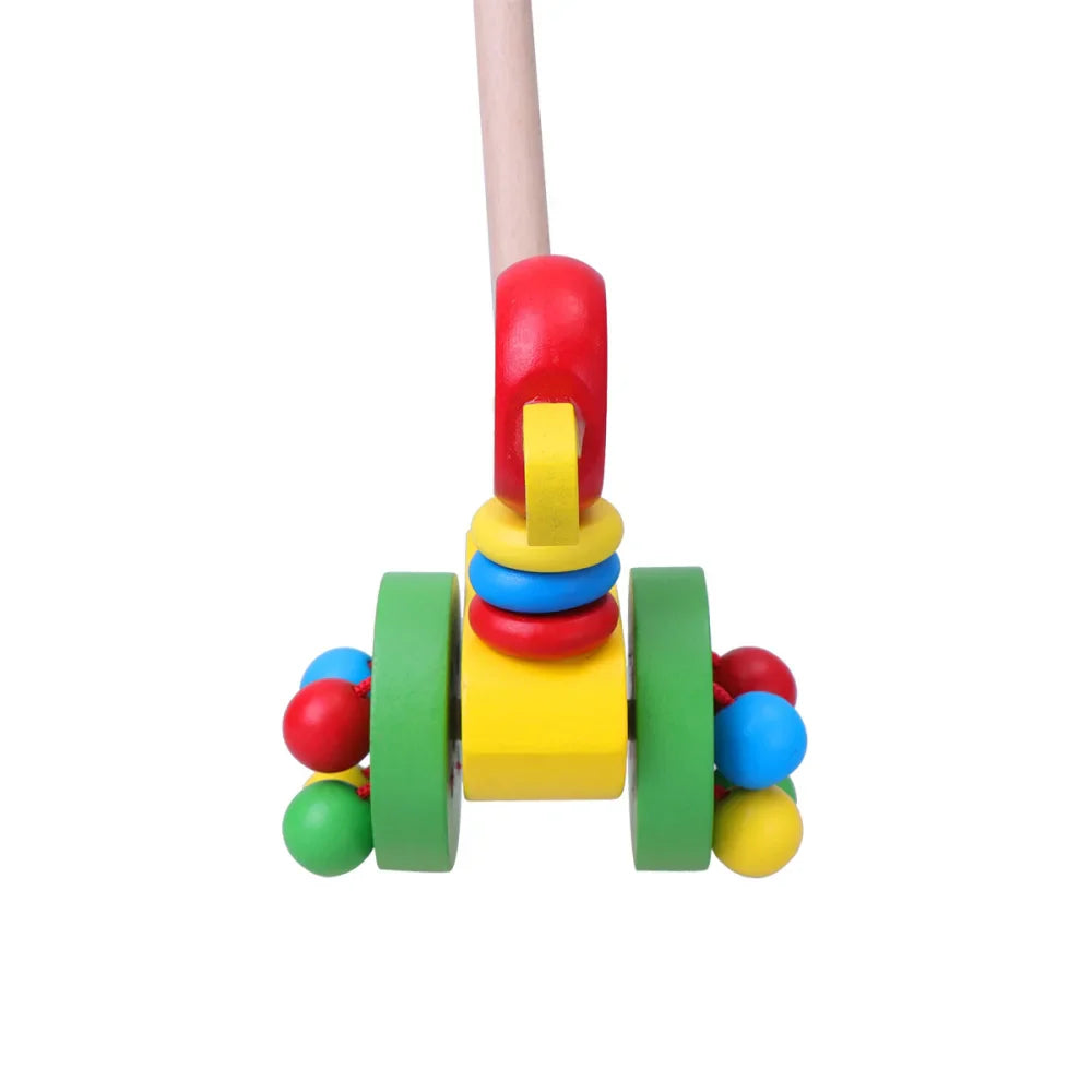 Dino Pusher Toy Car for Babies - Educational Wooden Toy for Little Ones
