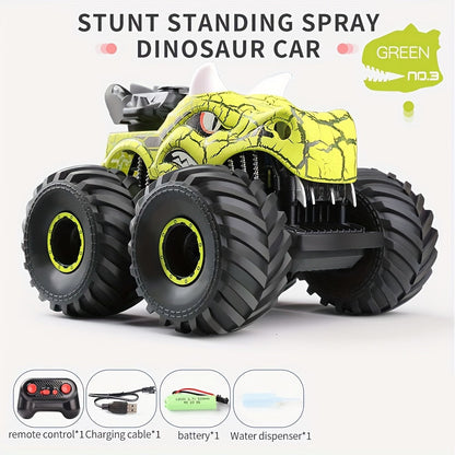 DinoBlaze Stunt Car - Spectacular RC Monster Truck with Smoke & Light